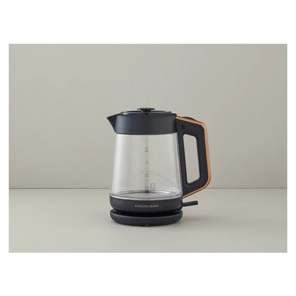 English Home CMK 6001 1900 W Siyah Bakır Cam Çay Makinesi - Görsel 6