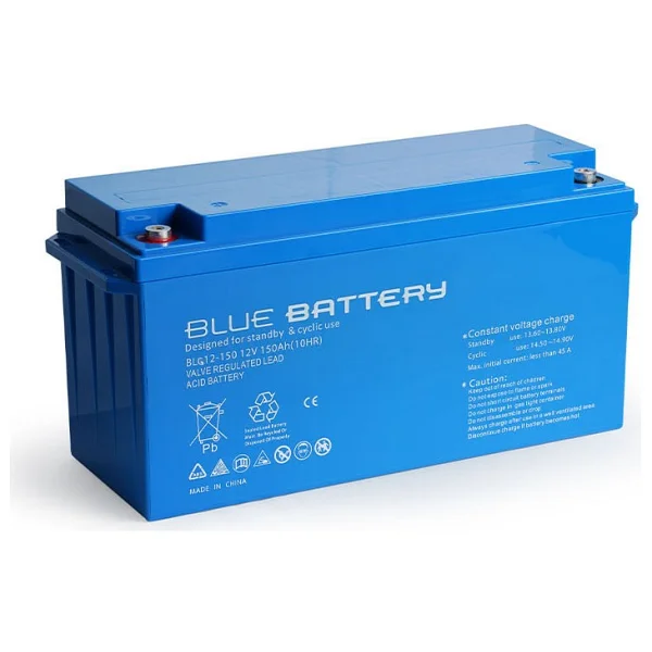 Blue Battery 12 Volt 150 Amper Jel Akü Derin Döngü Blg12-150 Deep Cycle - Görsel 2