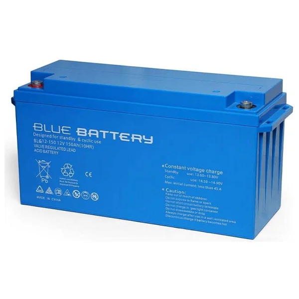 Blue Battery 12 Volt 150 Amper Jel Akü Derin Döngü Blg12-150 Deep Cycle - Görsel 3