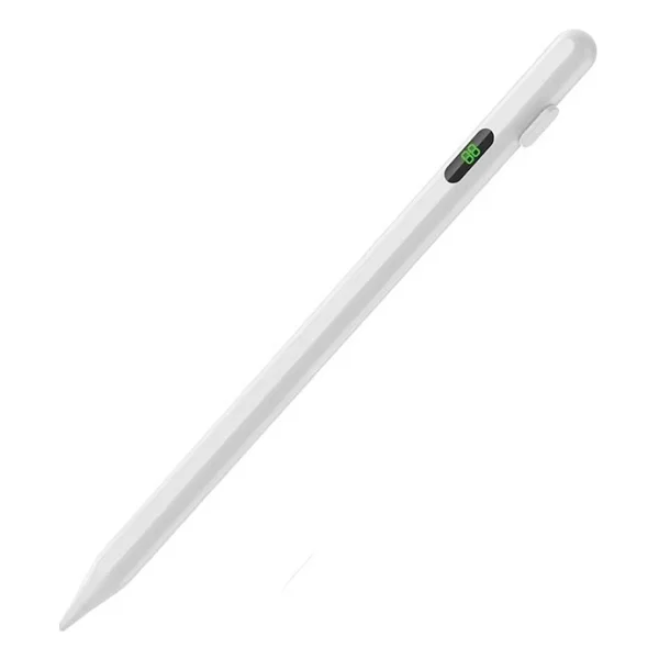 Ally K-2268 Dijital Göstergeli Universal Kapasitif Stylus iPad Tablet Dokunmatik Kalem - Beyaz - Görsel 2