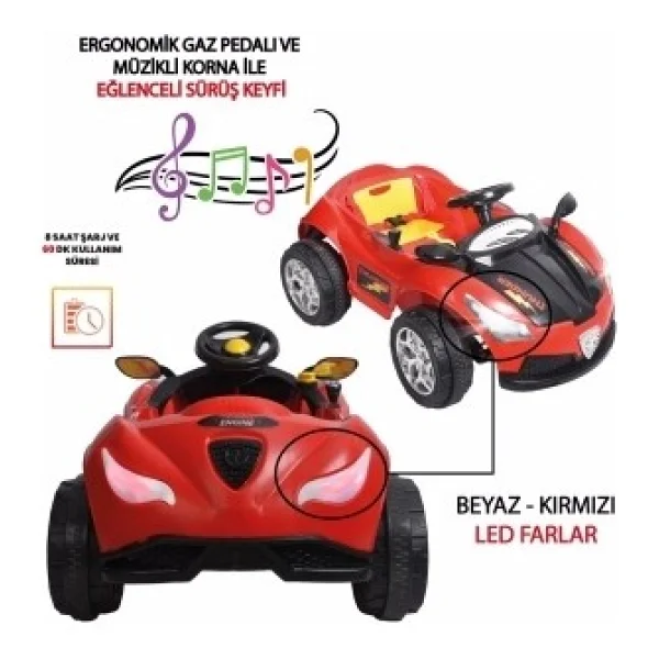 UJ Toys Thunder 12 V Akülü Araba - Görsel 3