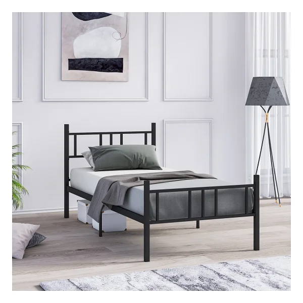 Mobpazar Akın 100x200 cm Ferforje Metal Tek Kişilik Karyola - Görsel 6