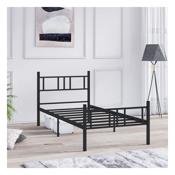 Mobpazar Akın 100x200 cm Ferforje Metal Tek Kişilik Karyola - Görsel 2