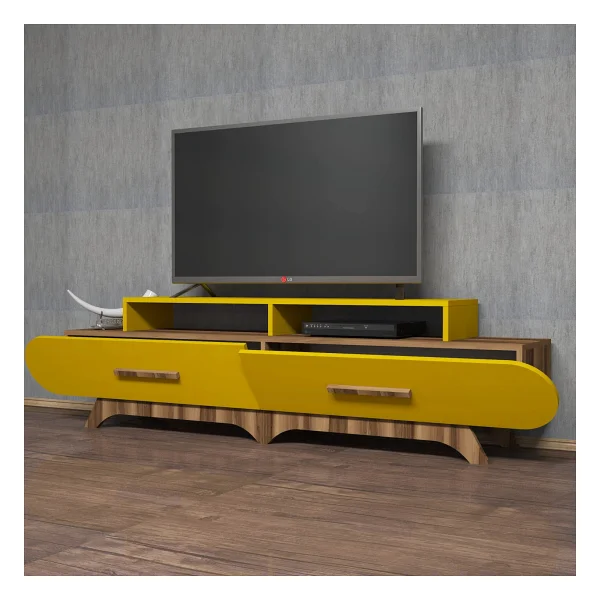 Variant Flora Ceviz-Sarı TV Ünitesi - Görsel 3
