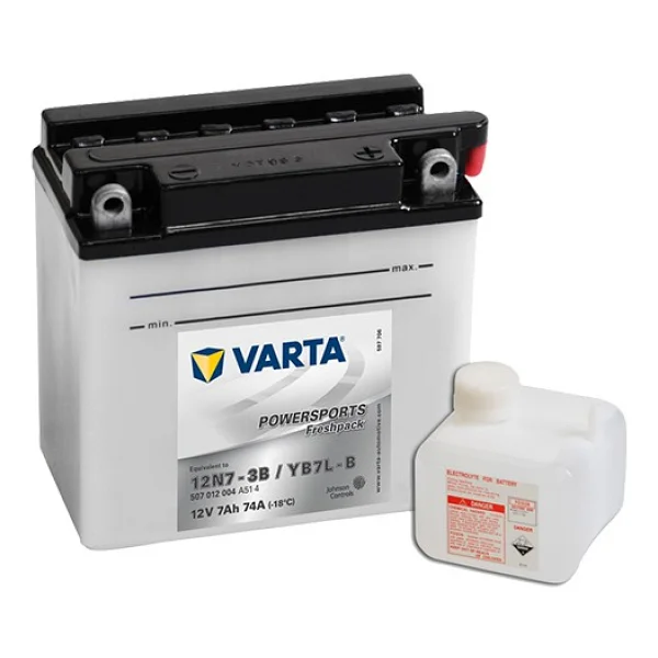 Varta Powersports Freshpack 12N7-3B 12 V 7 Ah 74 CCA Motosiklet Aküsü - Görsel 2
