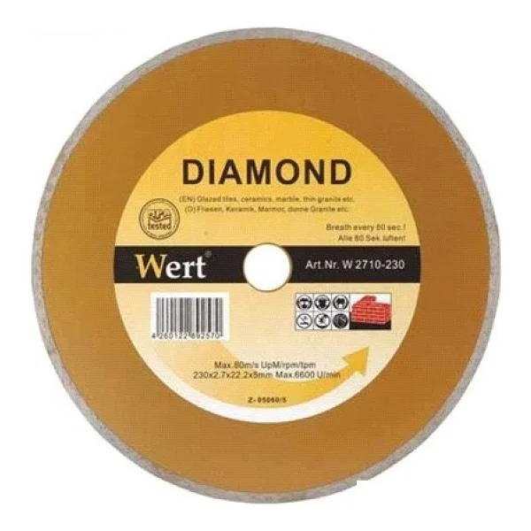 Wert 2710-150 Seramik-Fayans Elmas Testere (150Mm) - Görsel 3