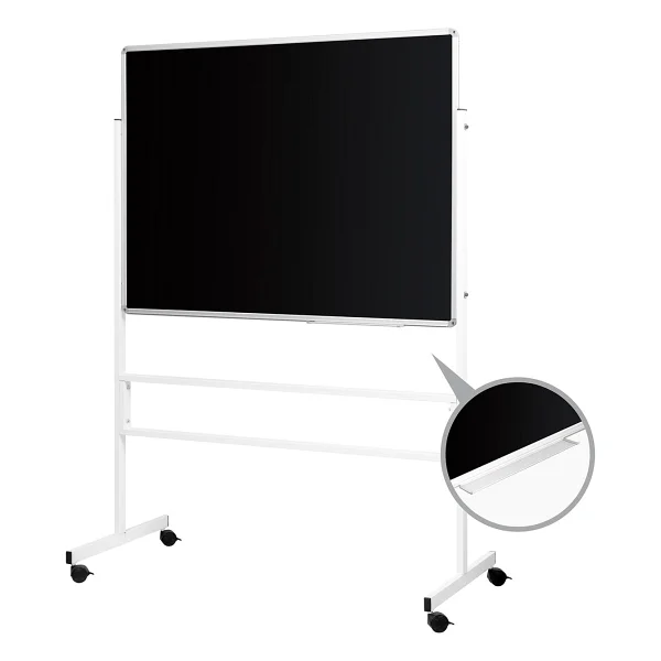 Penguen 90 cm x 120 cm Mobil Ayaklı Tek Yüzlü Kara Tahta (Brifing Tahtası, Tebeşir Tahtası) - Görsel 4