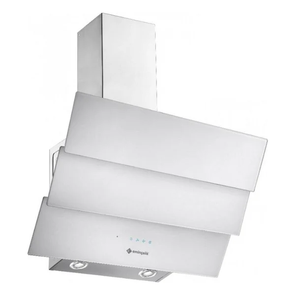 Eminçelik CH 1455 RC W60 Beyaz Cam Duvar Tipi Davlumbaz - Görsel 3