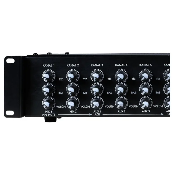 Provoice VPX-06 Rack Tipi 6 Kanal Mikser - Görsel 3