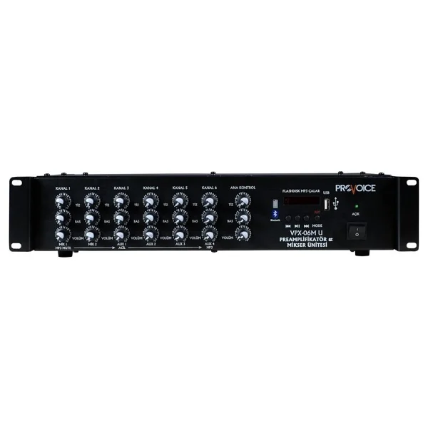 Provoice VPX-06 Rack Tipi 6 Kanal Mikser - Görsel 5