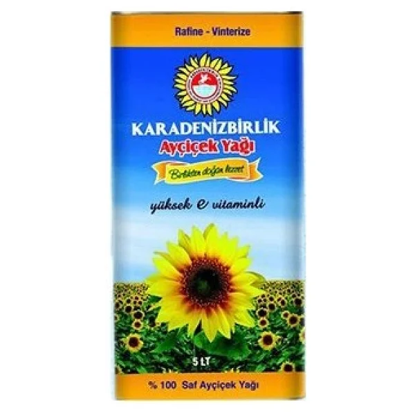 Karadenizbirlik 5 lt Teneke Saf Ayçiçek Yağı - Görsel 3