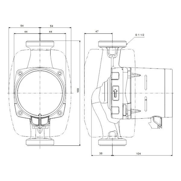 Grundfos Alpha2 25-80 180 Sirkülasyon Pompası - Görsel 2