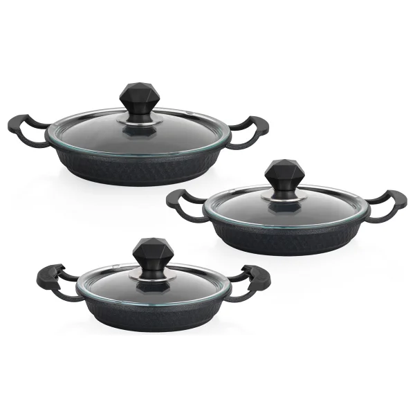 Schafer Crystal 6 Parça Döküm Sahan Seti - Görsel 3