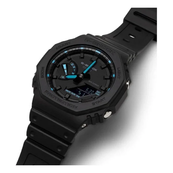 Casio G-Shock GA-2100-1A2DR Siyah-Mavi Erkek Kol Saati - Görsel 7