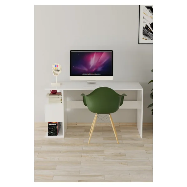 Evdemo Leo 50x120 cm Kitaplıklı Çalışma Masası - Görsel 6