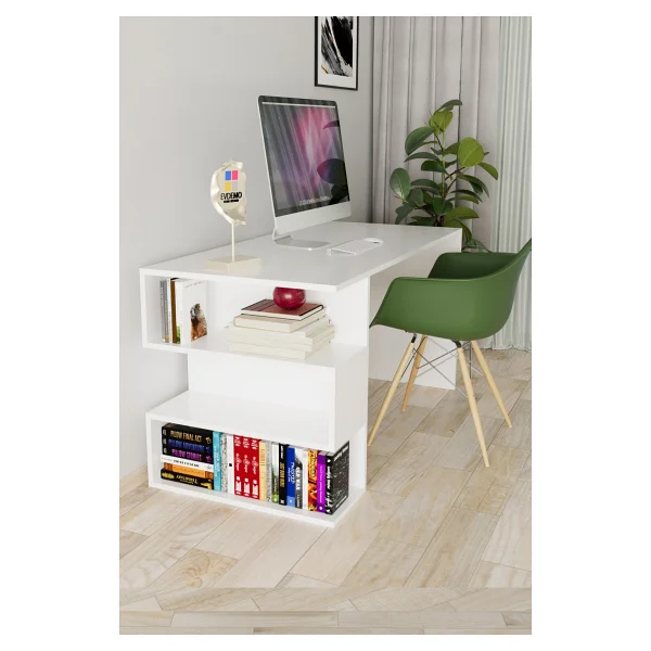 Evdemo Leo 50x120 cm Kitaplıklı Çalışma Masası - Görsel 3