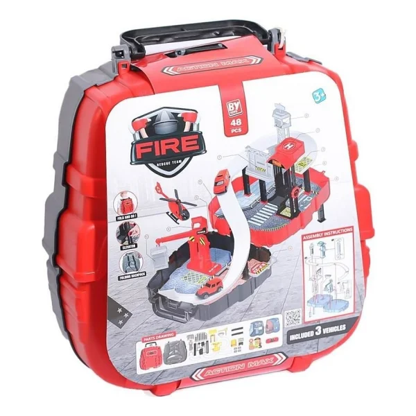 By Toys 620 Çantalı İtfaiye Yol Oyun Seti - Görsel 3