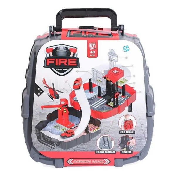 By Toys 620 Çantalı İtfaiye Yol Oyun Seti - Görsel 2