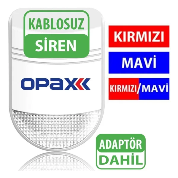 Opax BGR-09 Kablosuz Mesafe Artırıcı Siren - Görsel 4