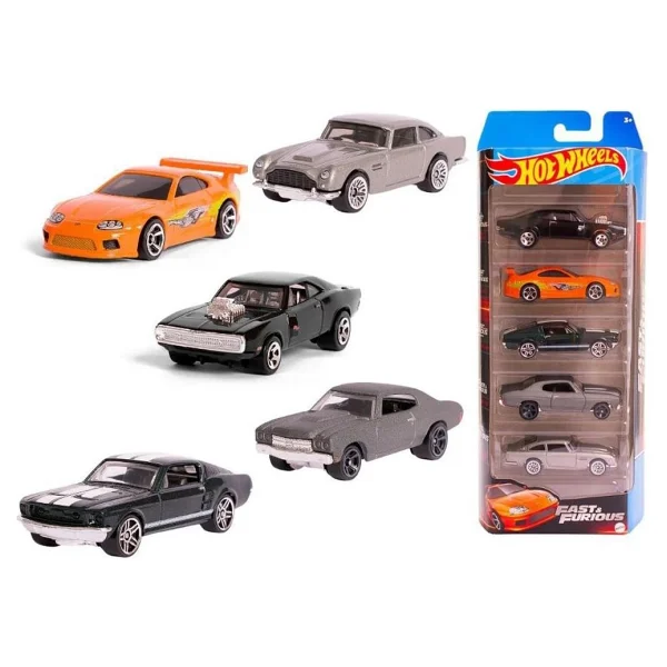 Hot Wheels Fast And Furious 5'li Araba Seti HLY70 - Görsel 2