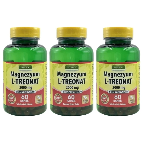 Vitapol Magnezyum L-Treonat 100 Vegan Kapsül 3 Adet - Görsel 2