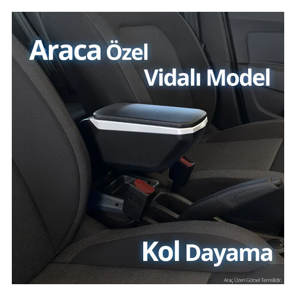 S-dizayn Seat Arona Kol Dayama Kolçak Abs Vidalı Gri 2017 Üzeri A+ Kalite - Görsel 6
