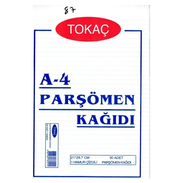 Alfa Tokaç A-4 Parşömen Kağıdı Çizgili 50 Li Paket P.k - Görsel 2
