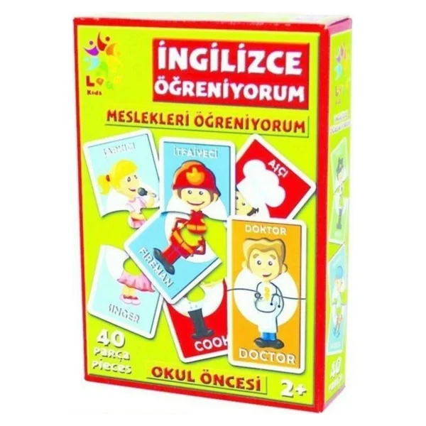 Laço Kids İngilizce Meslekleri Öğreniyorum Kartları 40 Parça - Görsel 2