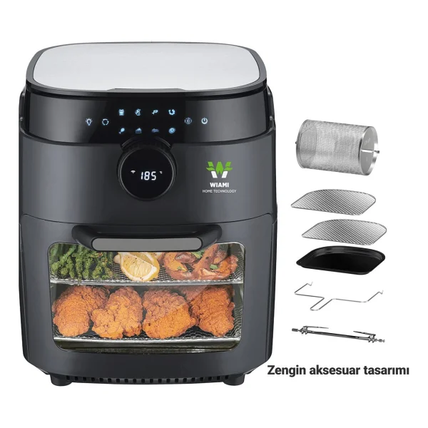 Wiami Airfryer Oven RA-011W 12 lt Yağsız Fritöz - Görsel 6