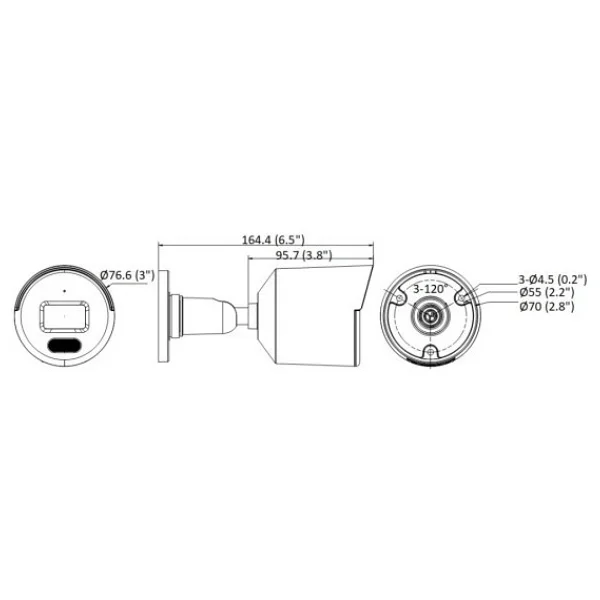 Hikvision DS-2CD1T47G2-LUF 4 MP 4mm IP Bullet Güvenlik Kamerası - Görsel 2