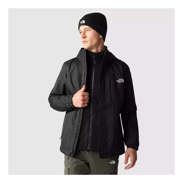 The North Face Quest Triclimate NF0A3YFHJK31 Su Geçirmez Kapüşonlu Siyah Erkek Mont - Görsel 6