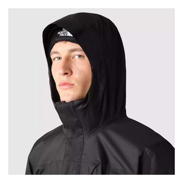 The North Face Quest Triclimate NF0A3YFHJK31 Su Geçirmez Kapüşonlu Siyah Erkek Mont - Görsel 5