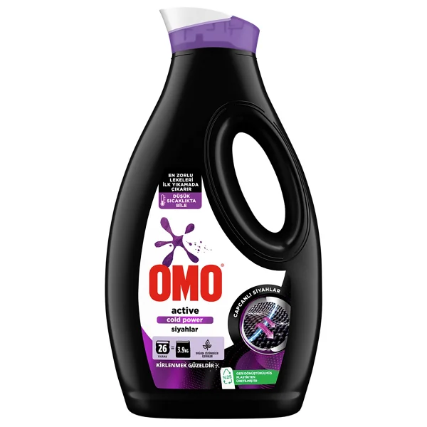 Omo Active Cold Power Siyahlar için Sıvı Deterjan 1.69 lt - Görsel 2