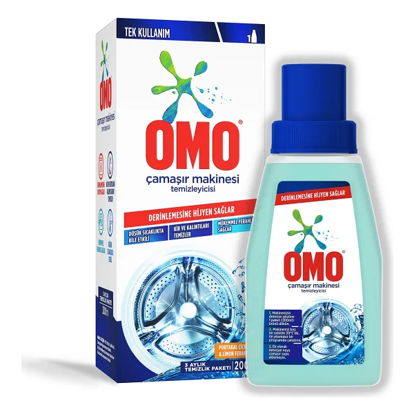 Omo Çamaşır Makinesi Temizleyicisi 200 ml - Görsel 2