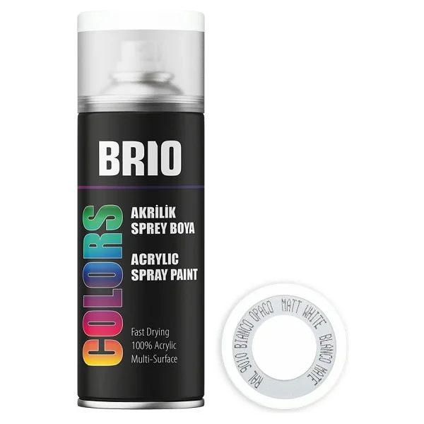 Brio B3000 Akrilik Ateş Kırmızı 400 ml Sprey Boya - Görsel 5