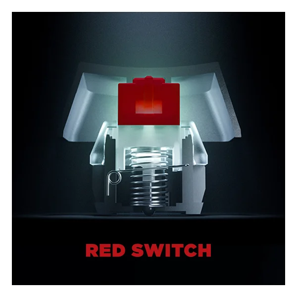 Rampage Rebel TKL İngilizce Red Switch Kablolu Mekanik Oyuncu Klavyesi - Görsel 6