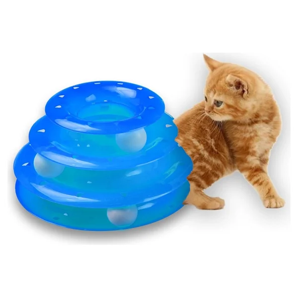 Kurtbay Şekil 3 Katlı Kedi Oyuncağı - Sarı - Görsel 9