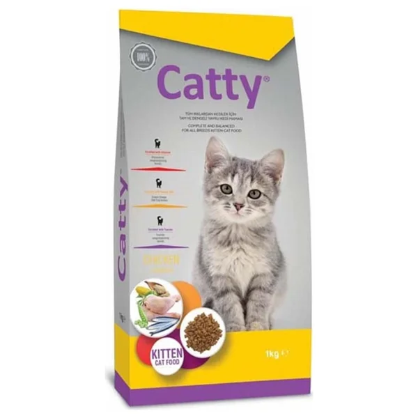 Catty Kitten Tavuklu 1 kg Yavru Kedi Maması - Görsel 2