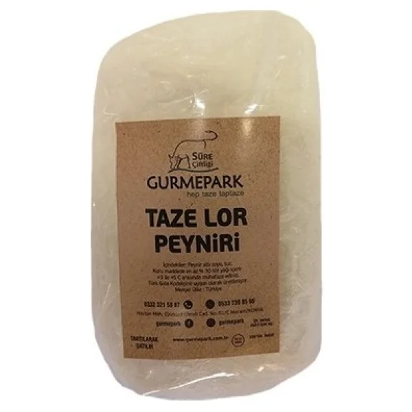 Gurmepark 250 gr Tuzsuz Balıkesir Kaşar Lor Peyniri - Görsel 3