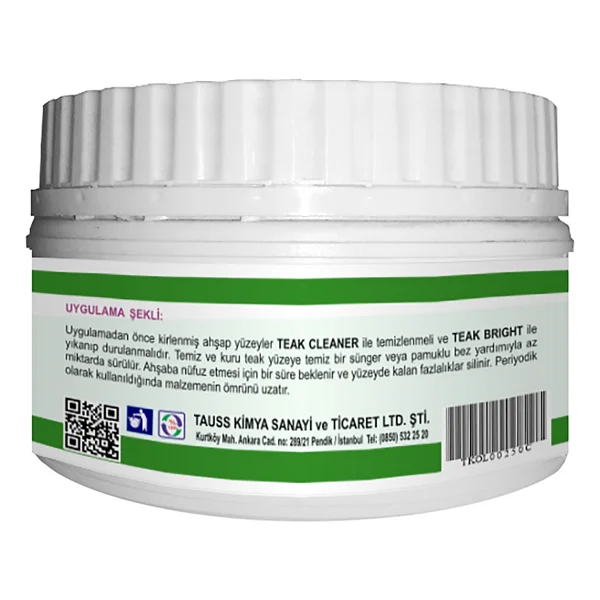 Gardinarium TEAK OIL / CREAM (Solventsiz Krem Tik Yağı) 250 gr - Görsel 3