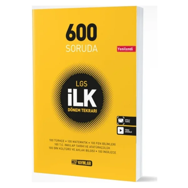 Hız Yayınları 8. Sınıf LGS 600 Soruda İlk Dönem Tekrarı - Görsel 5