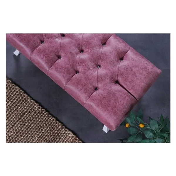 Ünüvar Konsept Dekoratif Dikdörtgen Puf Bench 001- Beyaz - Görsel 3