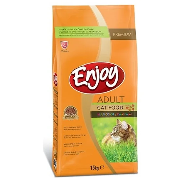 Enjoy Renkli Taneli Tavuklu 15 kg Yetişkin Kedi Maması - Görsel 4