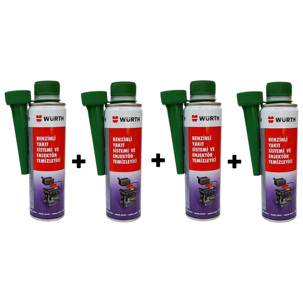 Würth Benzin Enjektör Temizleyici Yeni Nesil Performans Arttırıcı 300 ml 4 Adet - Görsel 2