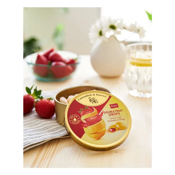 Cavendish & Harvey 3'lü Çilek Dolgulu Limon Aromalı Şeker 175 Gr - Görsel 3