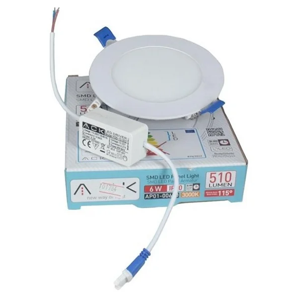 ACK AP01-00600 Beyaz Kasa 6 W Gün Işığı LED Panel Armatür - Görsel 2