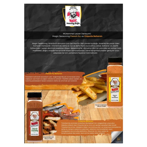 Magic Seasoning Blends French Fry Baharatı 680 gr - Görsel 4