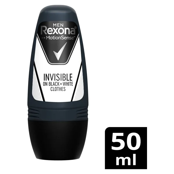 Rexona Men Invisible Black & White 50 ml Erkek Roll-On Deodorant - Görsel 5