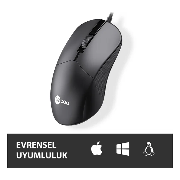 Lenovo Lecoo M1102 Optik Kablolu Mouse - Görsel 2