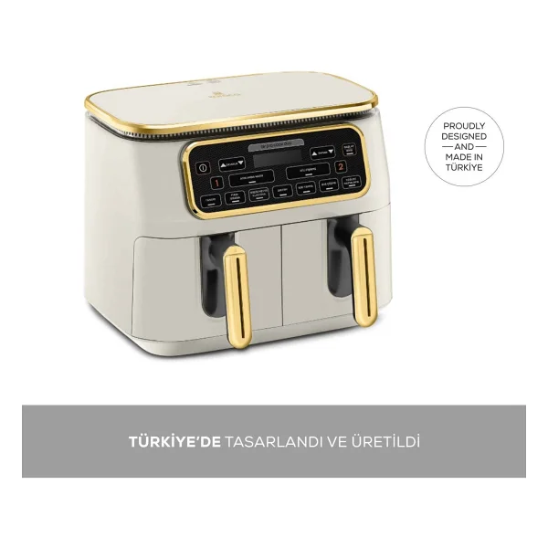 Karaca Air Pro Cook Duo Tandır XXXL 8 lt Stargold Yağsız Fritöz - Görsel 10